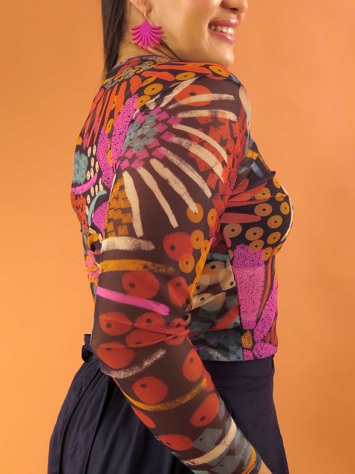 BLUSA CAROL MANGA LONGA