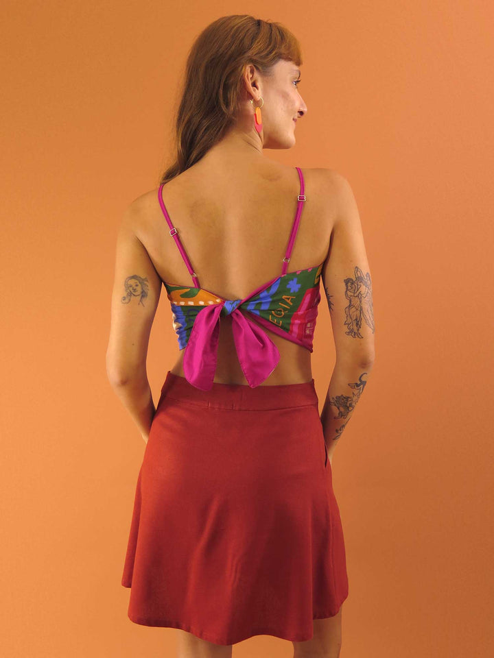 TOP LAÇO DUPLA FACE