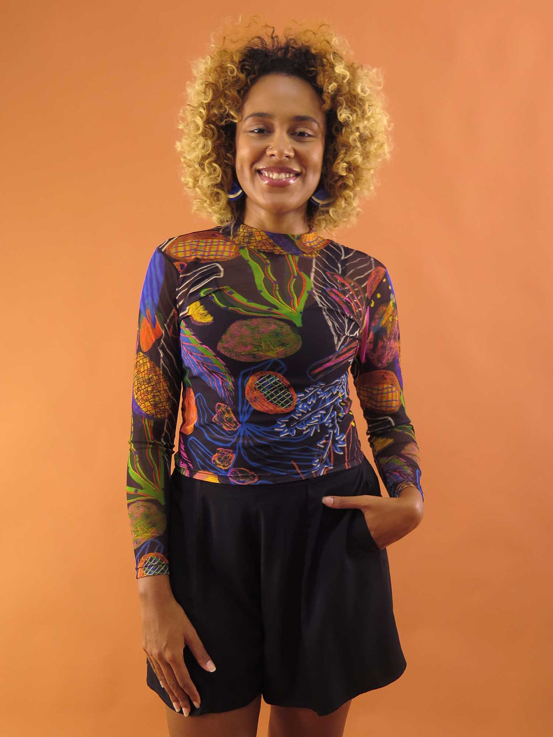 BLUSA CAROL MANGA LONGA