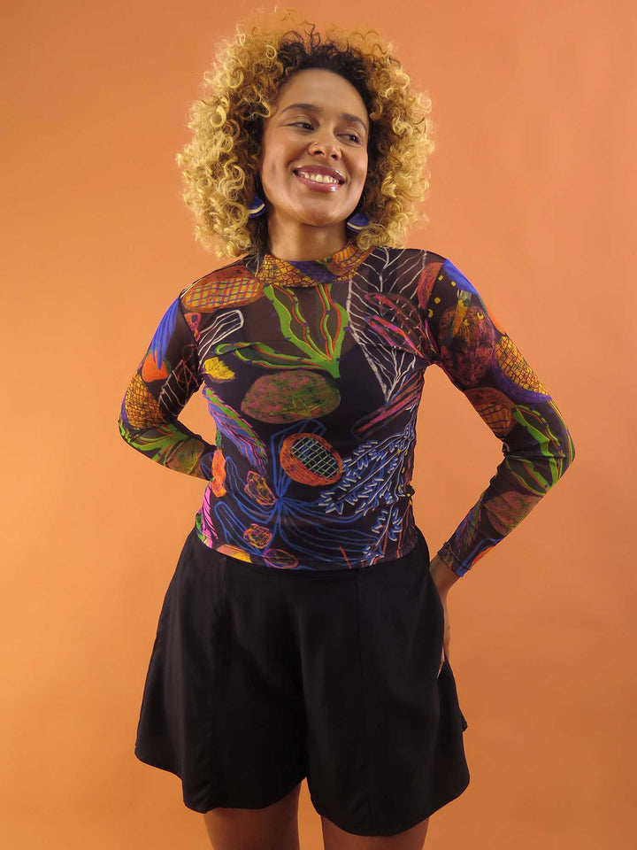 BLUSA CAROL MANGA LONGA