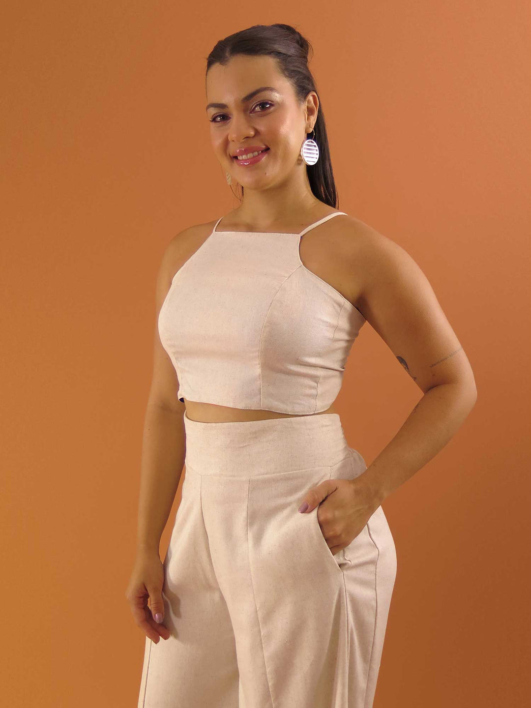 TOP LAÇO DUPLA FACE