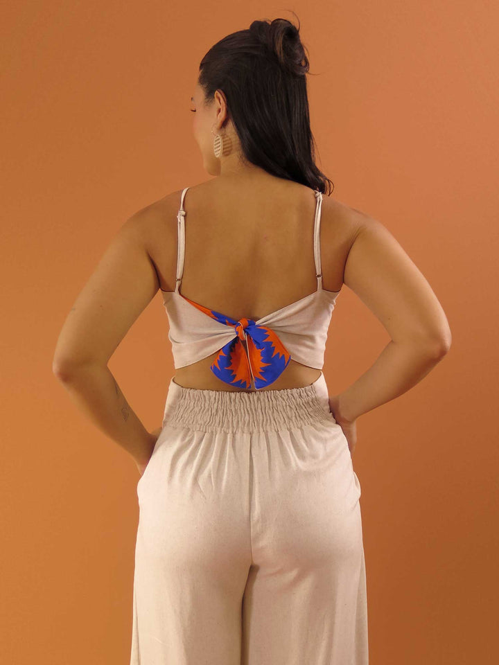 TOP LAÇO DUPLA FACE