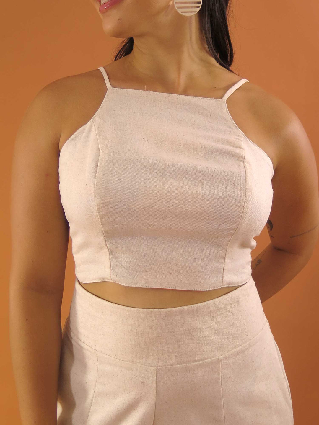 TOP LAÇO DUPLA FACE