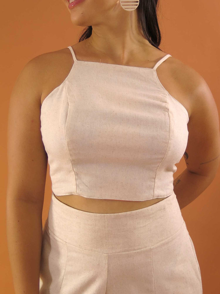 TOP LAÇO DUPLA FACE