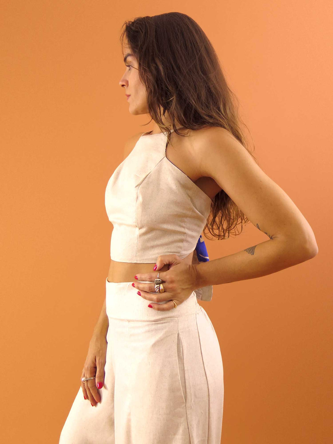 TOP LAÇO DUPLA FACE