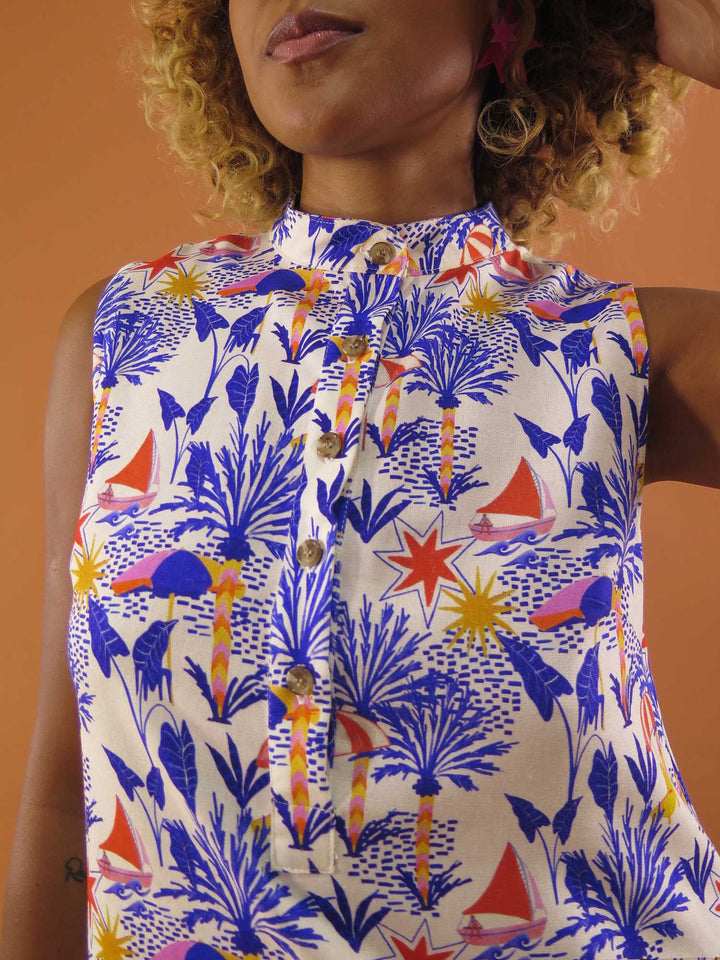 VESTIDO GOLA PADRE CURTO