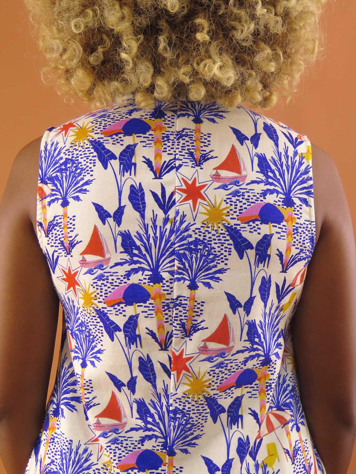 VESTIDO GOLA PADRE CURTO