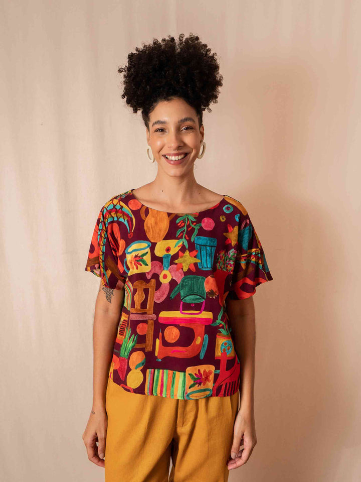 Blusa Aurora | Dentro de casa