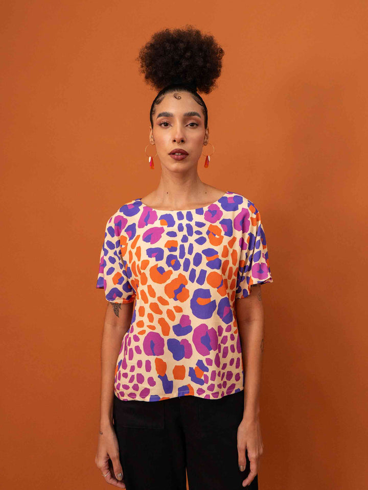 Blusa aurora | Onça pintada Off