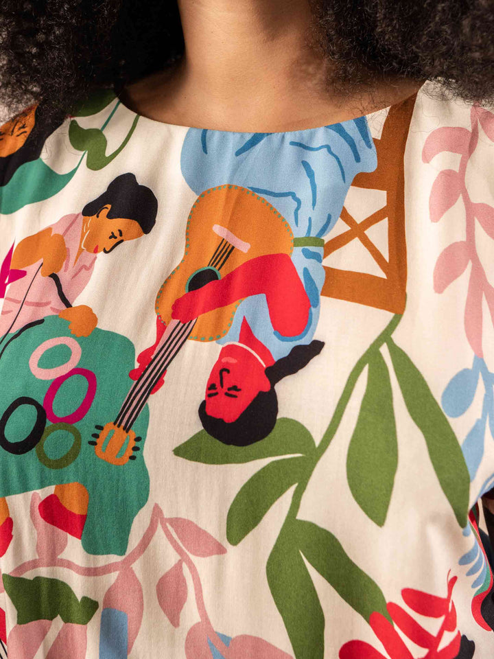 BLUSA AURORA | VIOLETA ILUSTRADA