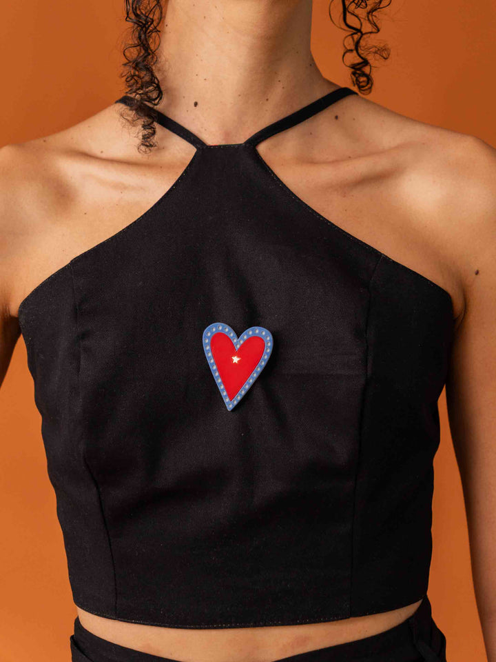 BROCHE CORAÇÃO | VERMELHO