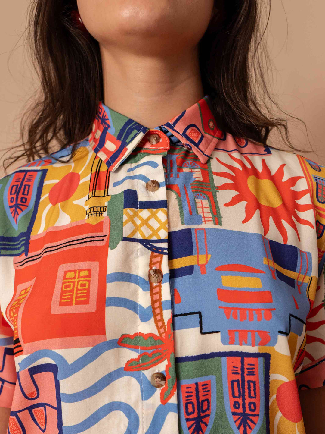 Camisa de Botão Recife e Olinda DUAS Design - Main Image