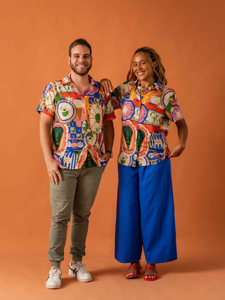 CAMISA DE BOTÃO | BATIDA DE COCO