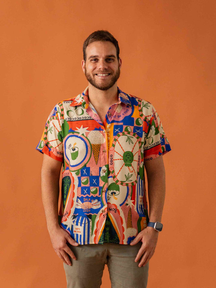 CAMISA DE BOTÃO | BATIDA DE COCO