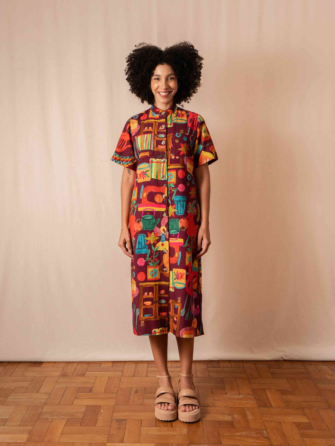 Chemise gola padre algodão | Dentro de casa