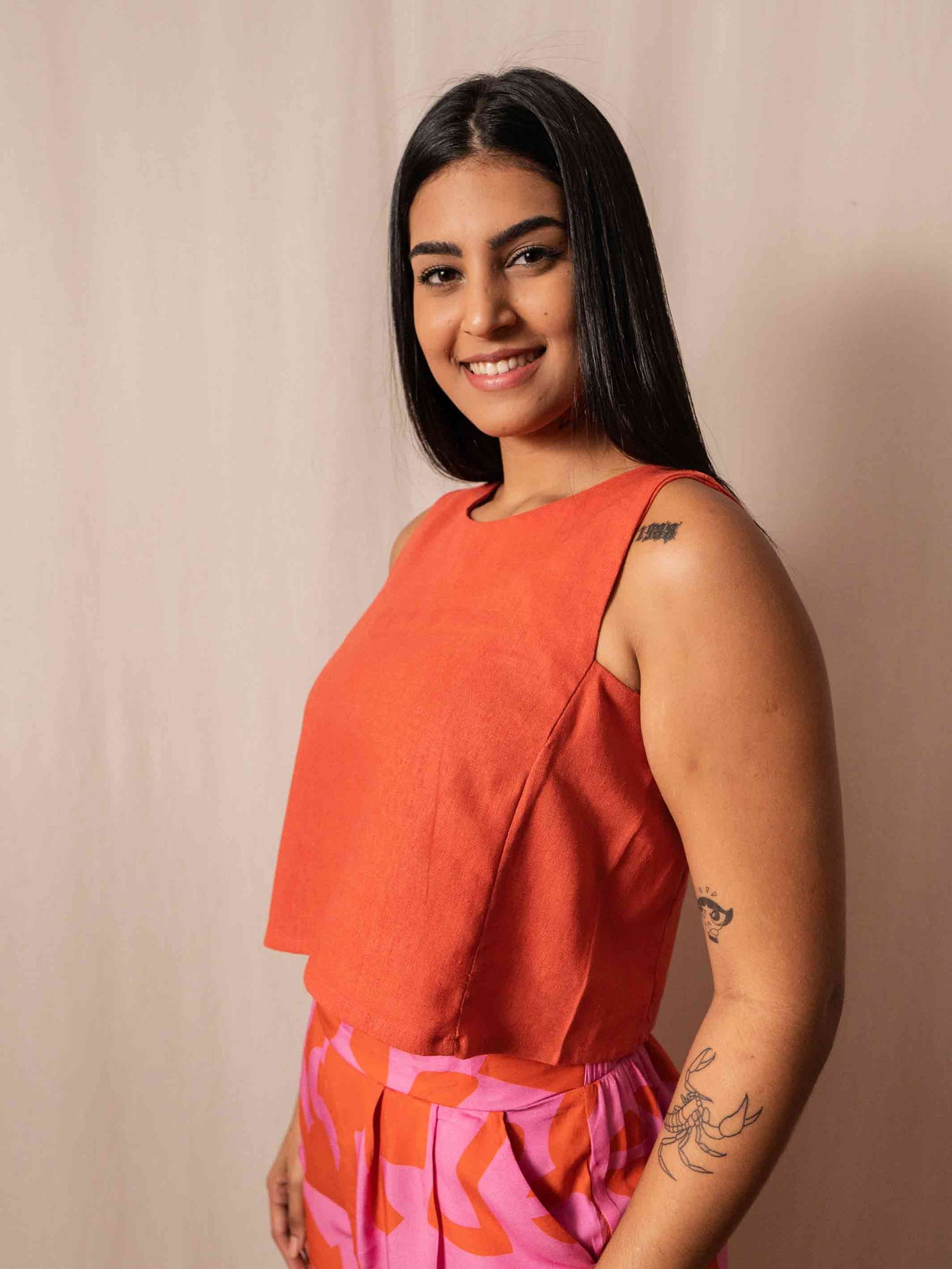 Cropped Maya | Linho