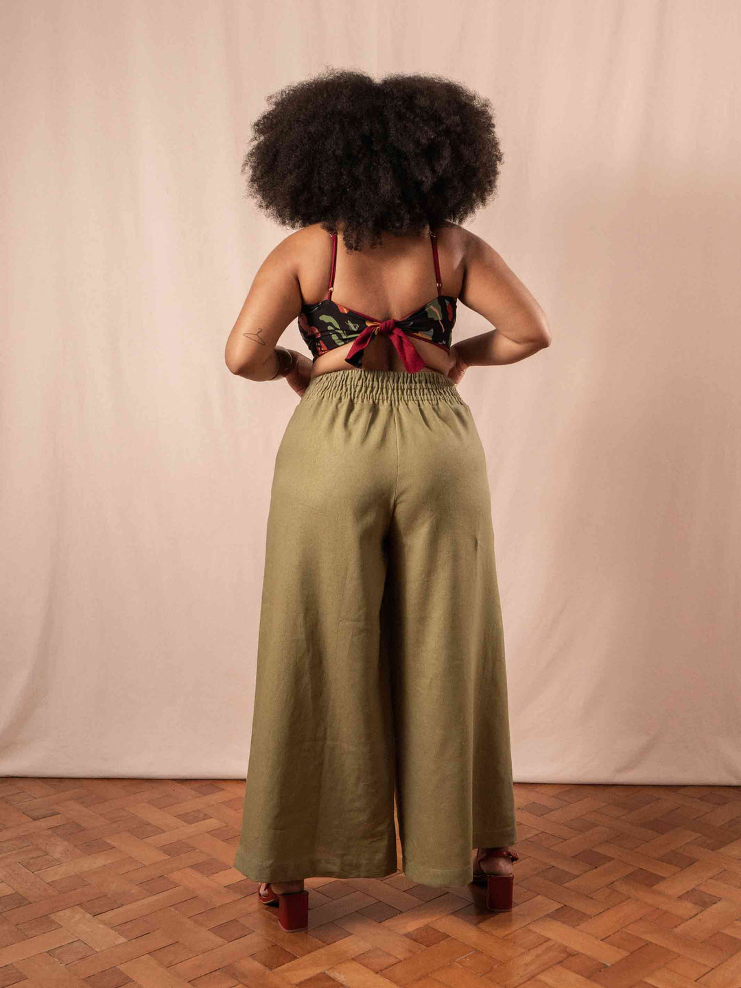 PANTALONA CLÉO | LINHO VERDE
