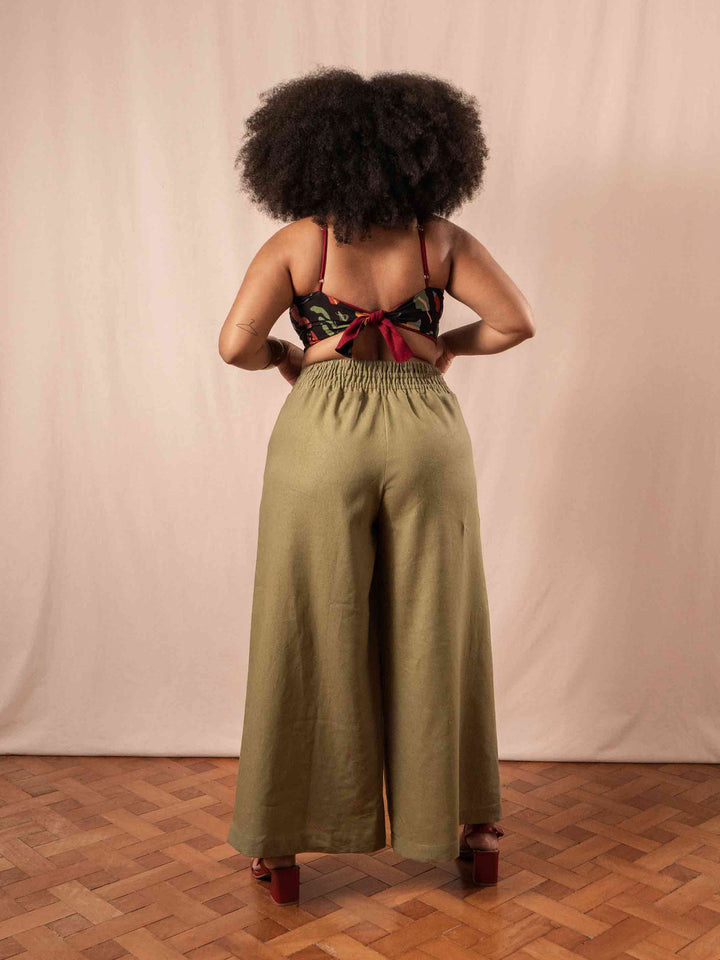 PANTALONA CLÉO | LINHO VERDE