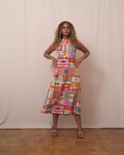 VESTIDO GOLA PADRE LONGUETE | PLATIBANDAS