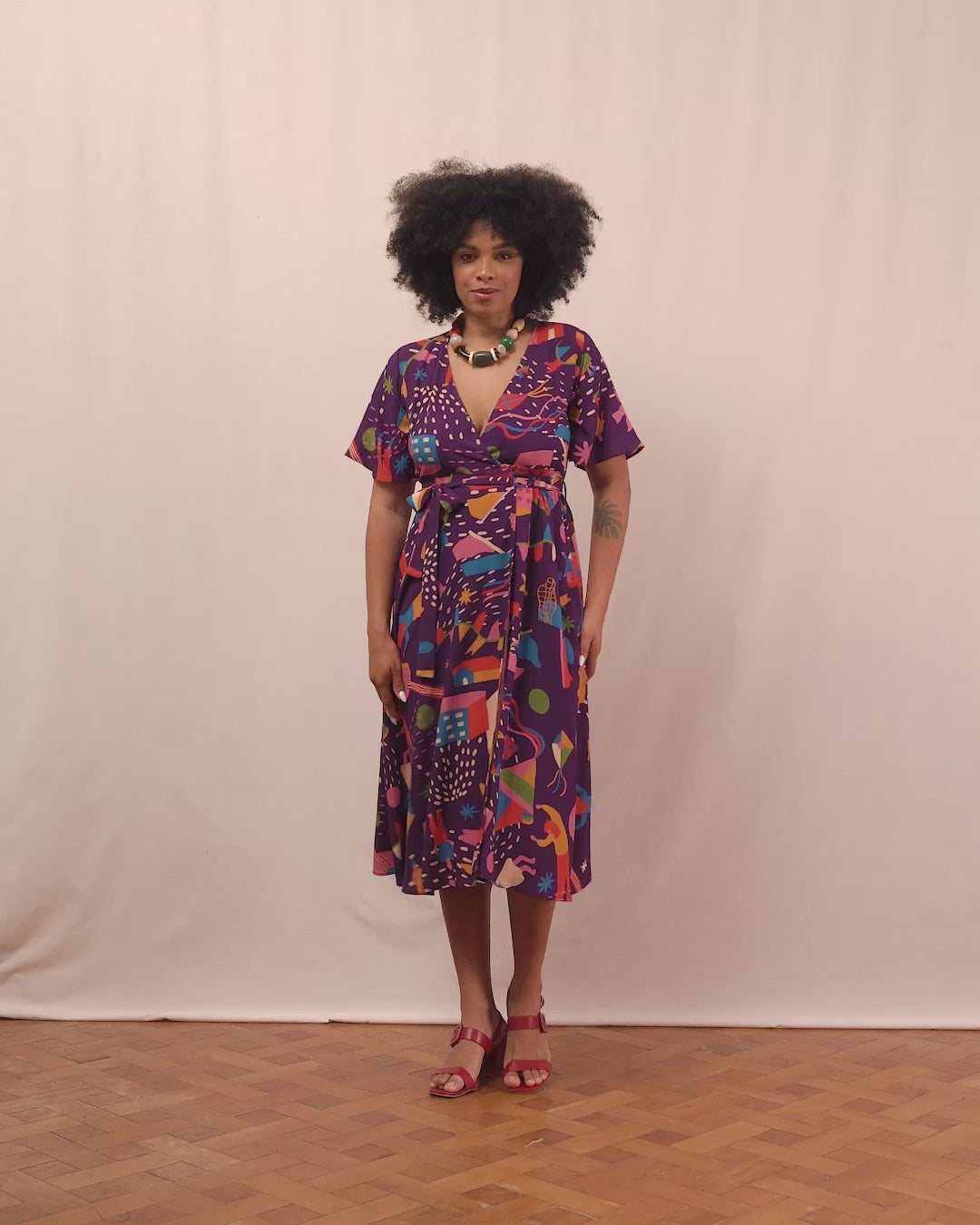 VESTIDO TRANSPASSADO | DJANIRA
