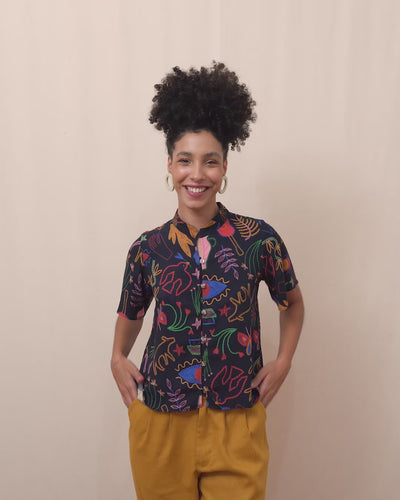 BLUSA NIPONICA | LINHAS DE VIOLETA
