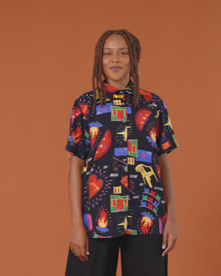CAMISA DE BOTÃO | FOGO FOGARÉU