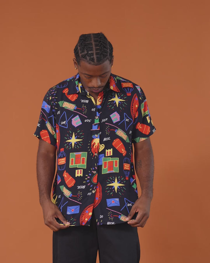 CAMISA DE BOTÃO | FOGO FOGARÉU