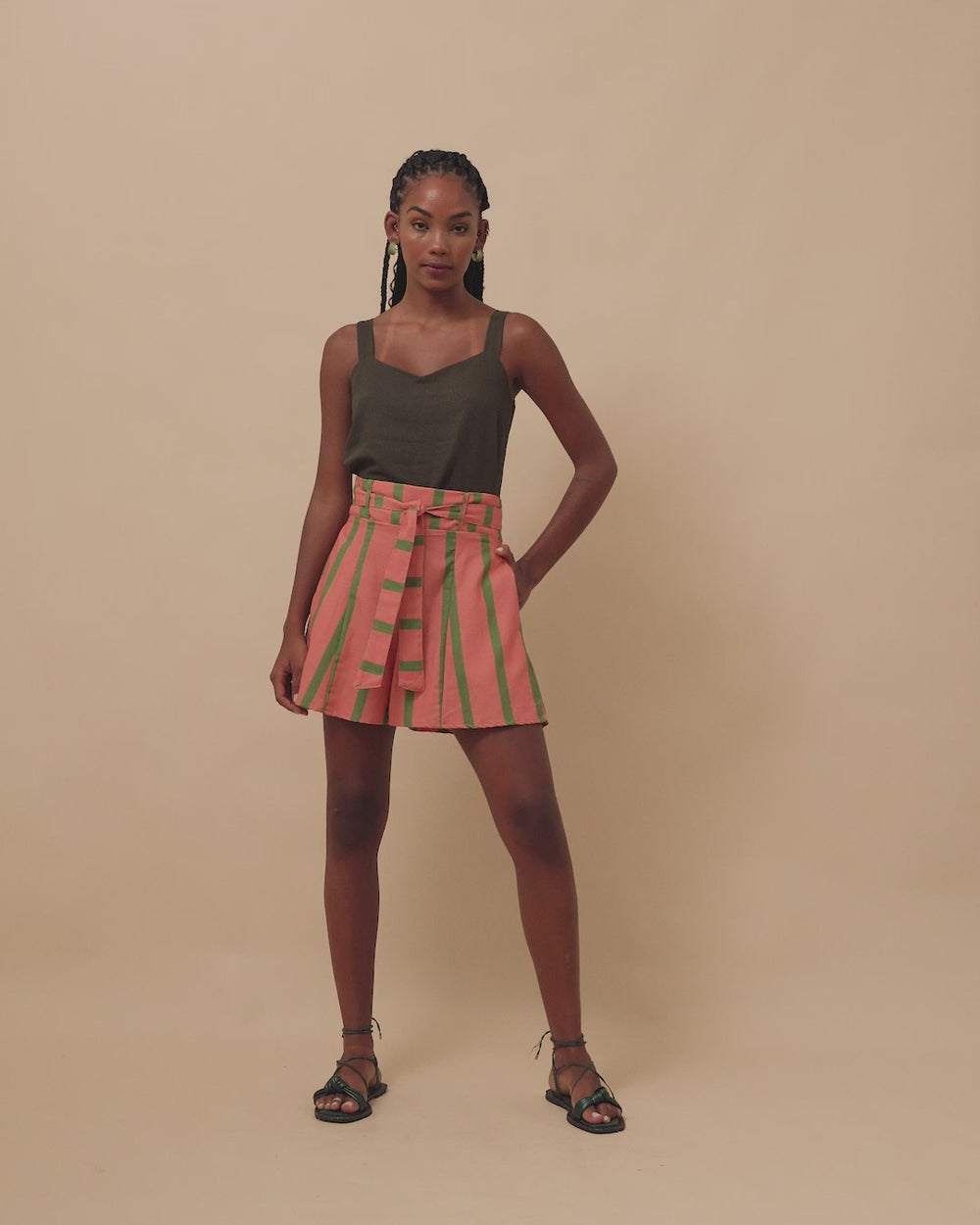 short_feminino_estampado_listras_duas_design_moda_autoral_recife_pernambuco
