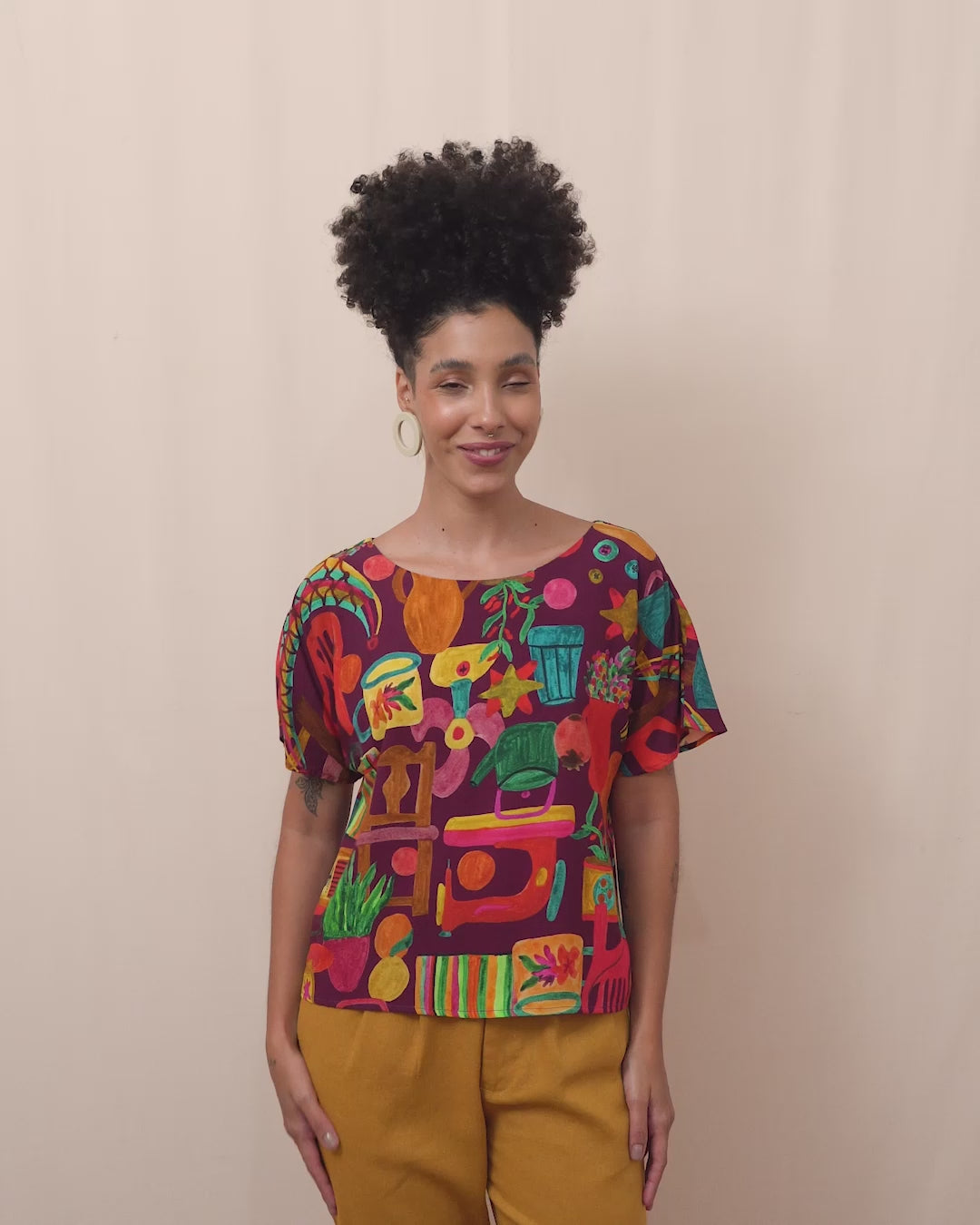 Blusa Aurora | Dentro de casa