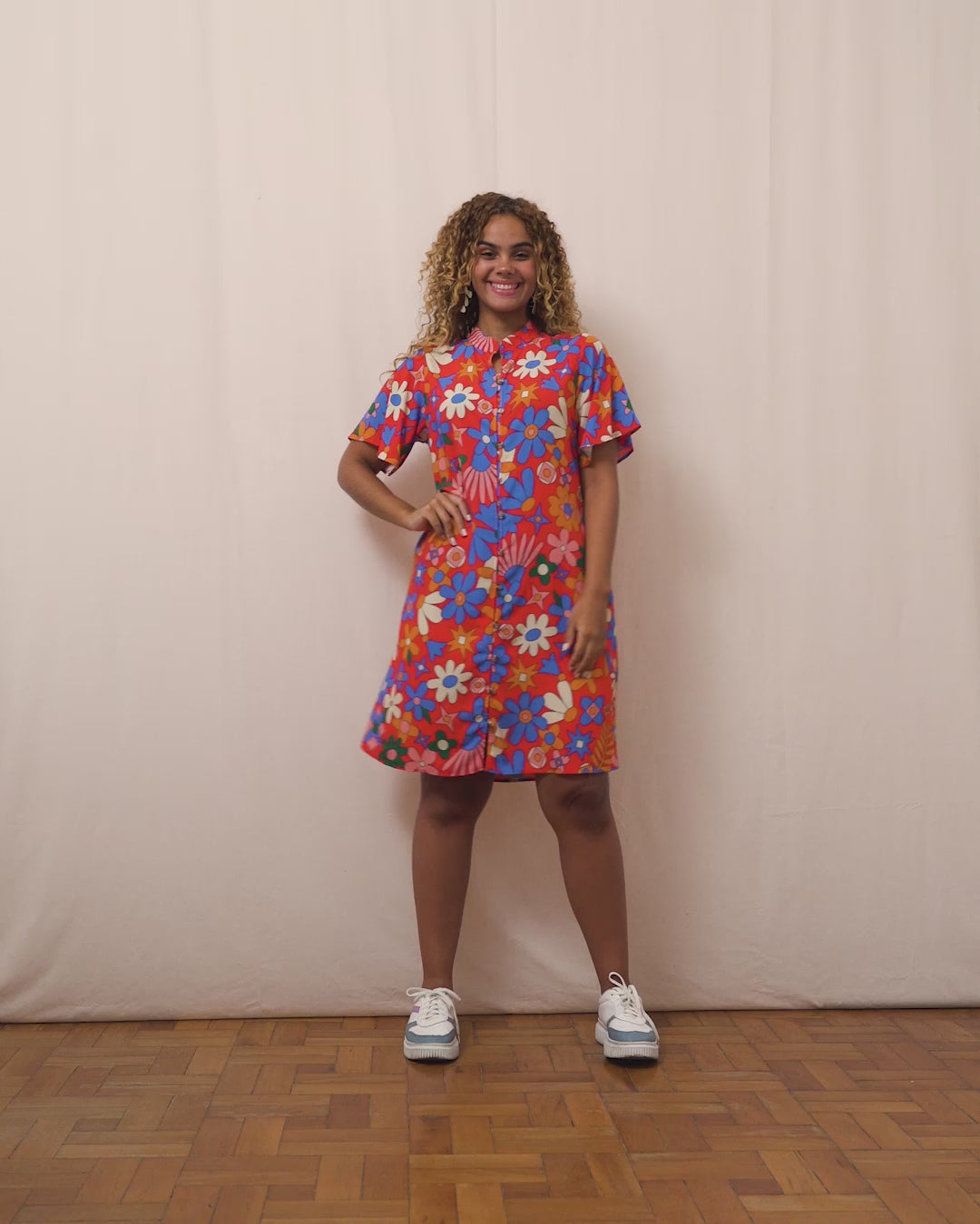VESTIDO NIPÔNICA CURTO | PASTORIL