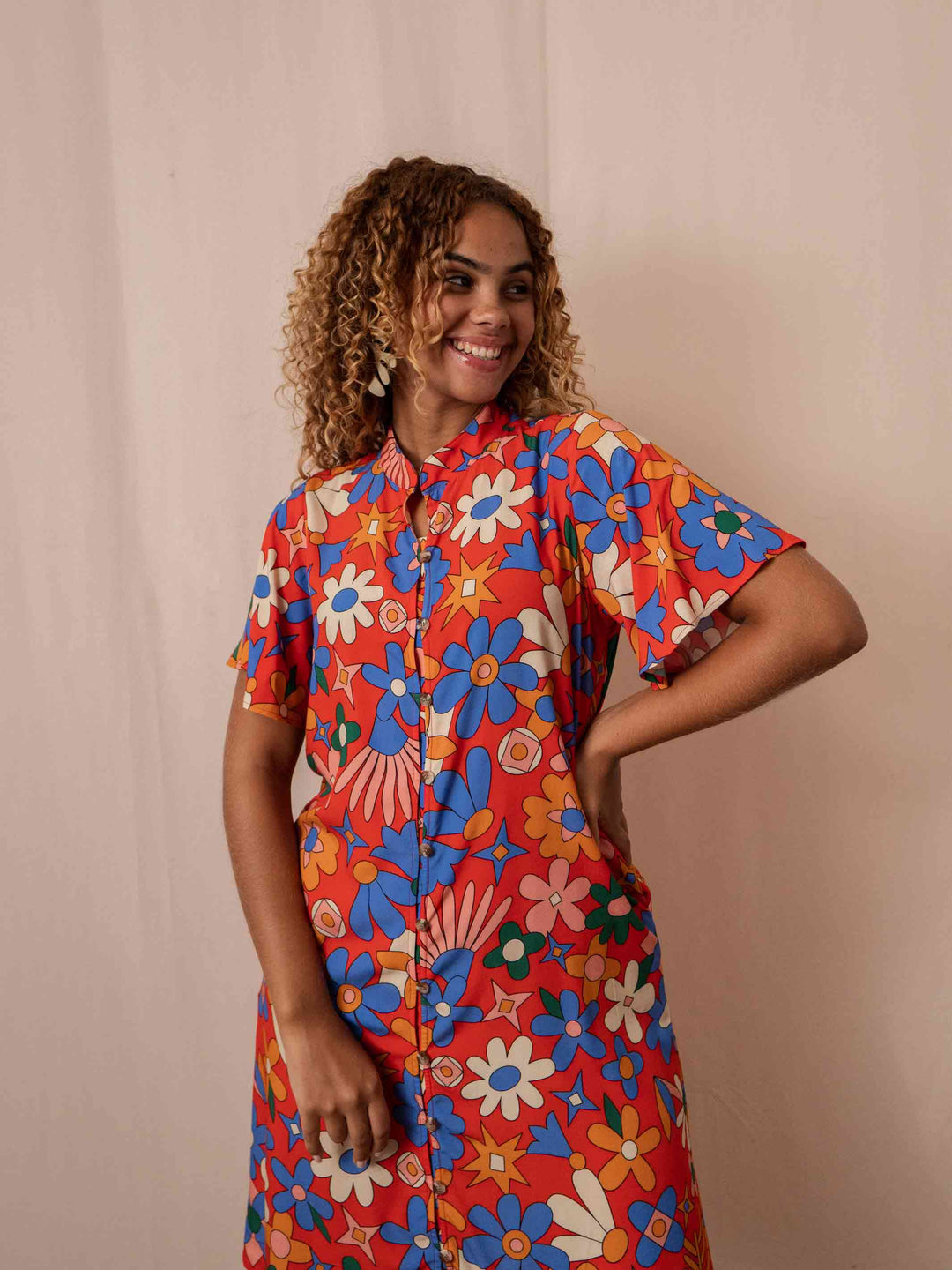 VESTIDO NIPÔNICA CURTO | PASTORIL