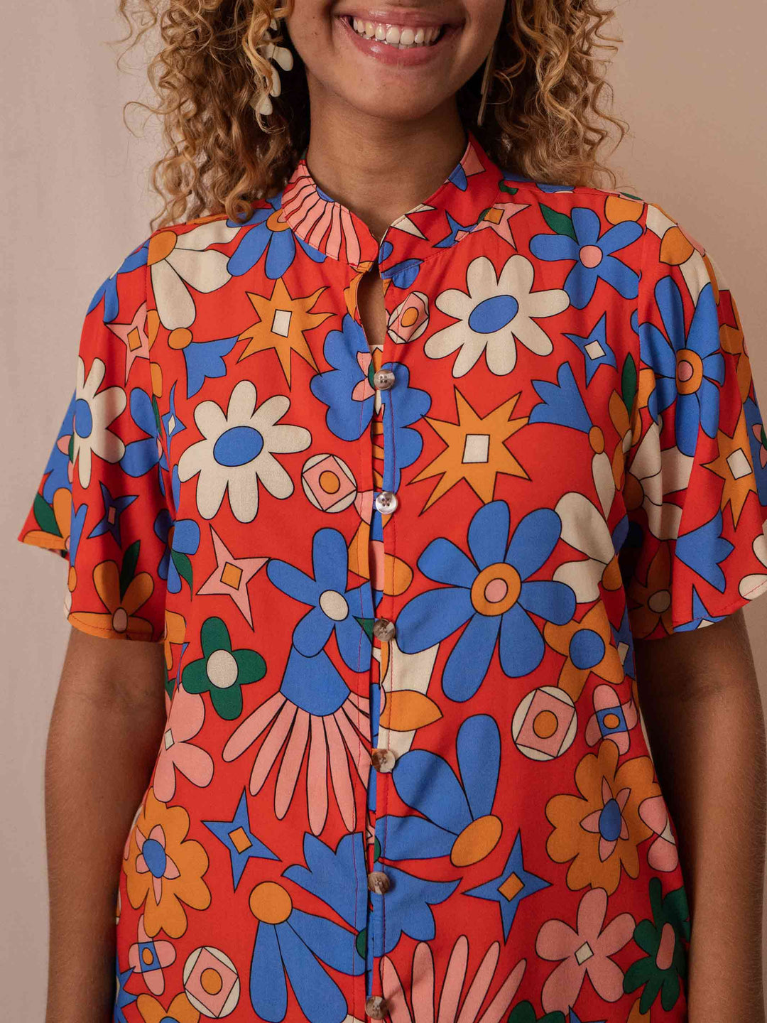 VESTIDO NIPÔNICA CURTO | PASTORIL