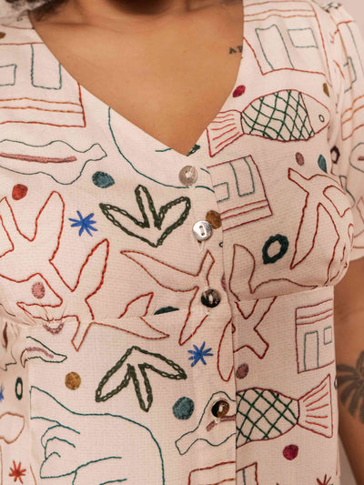 VESTIDO DAI CURTO | BORDADO