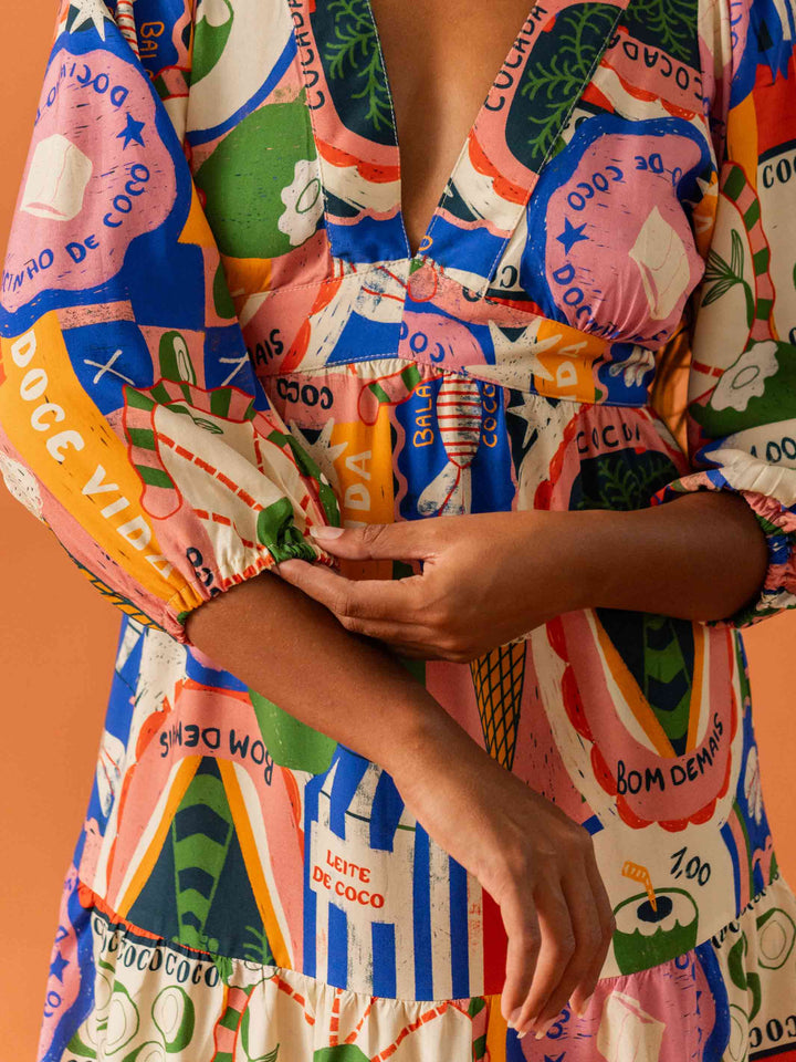 VESTIDO ELIZ | BATIDA DE COCO