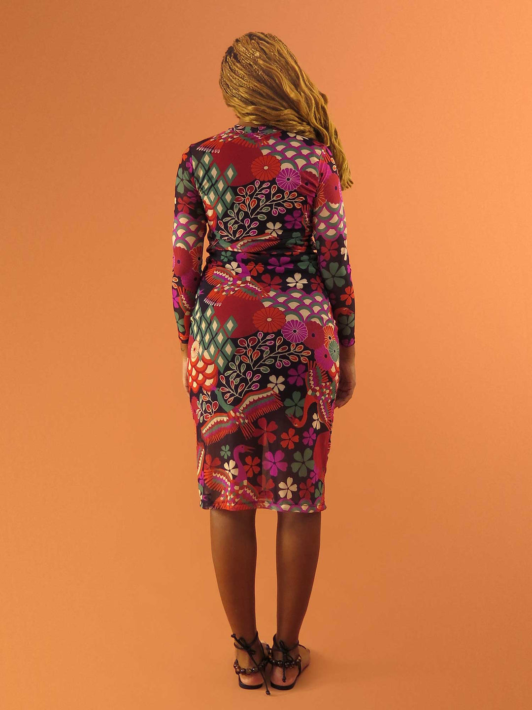 VESTIDO MANGA LONGA TULE