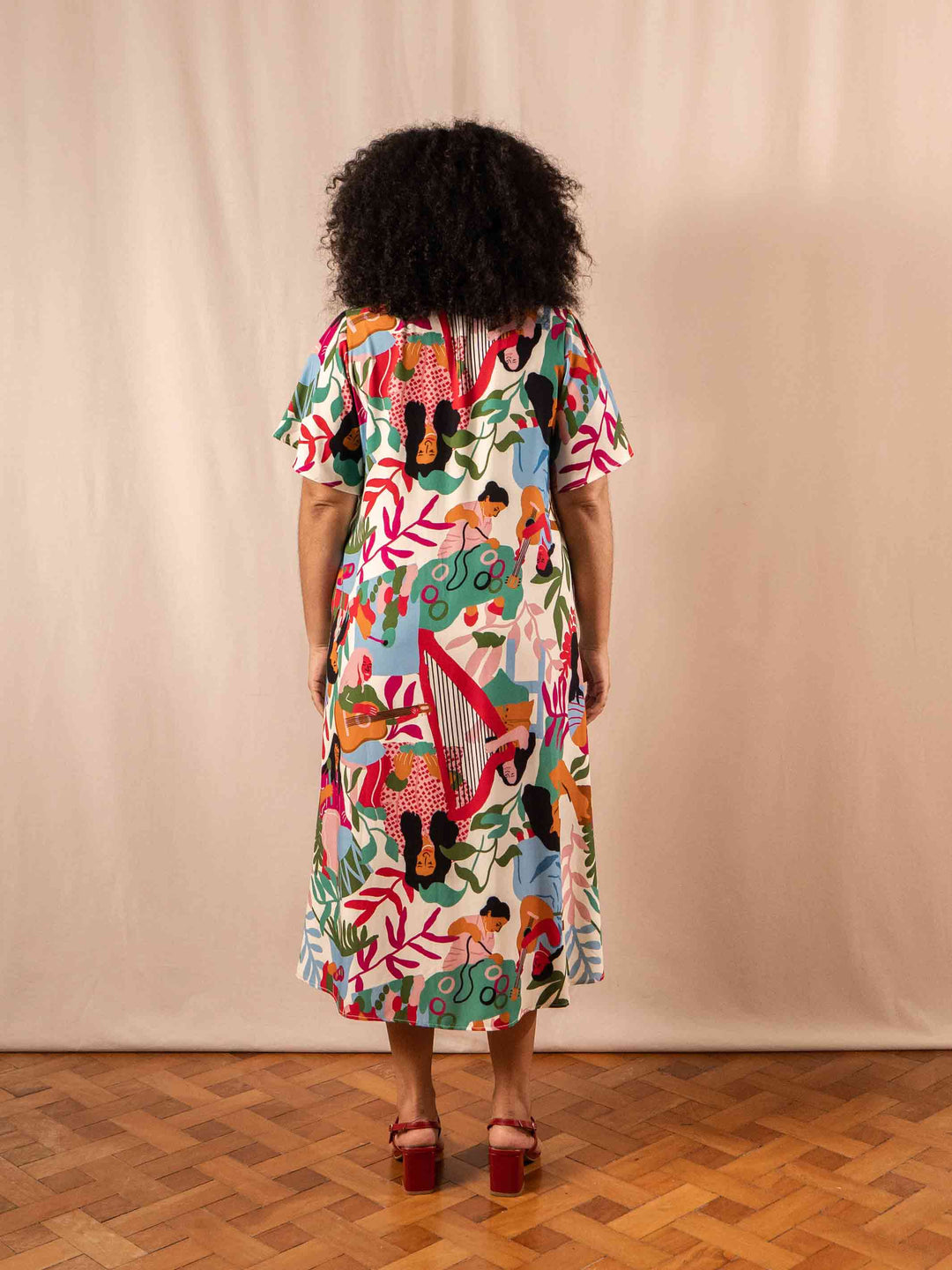 VESTIDO NIPONICA LONGUETE | VIOLETA ILUSTRADA