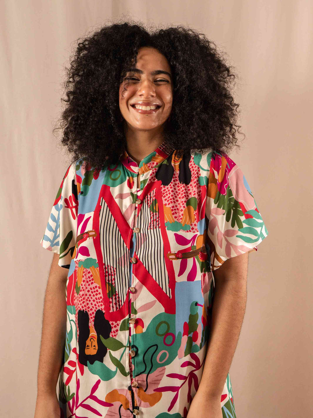 VESTIDO NIPONICA LONGUETE | VIOLETA ILUSTRADA