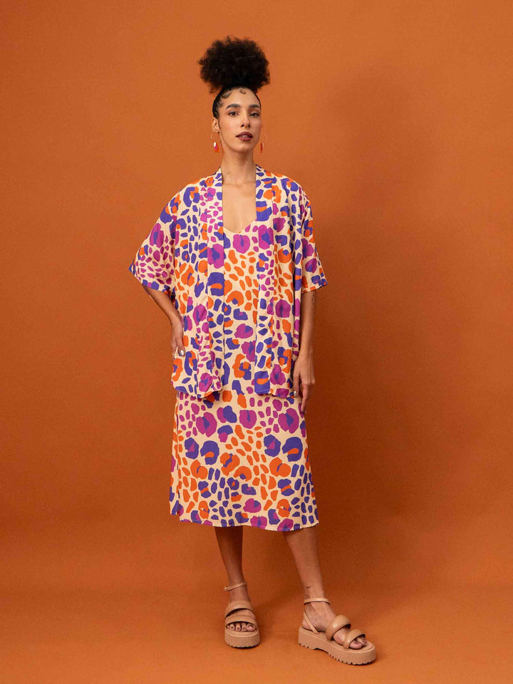Vestido Hayla | Onça pintada Off