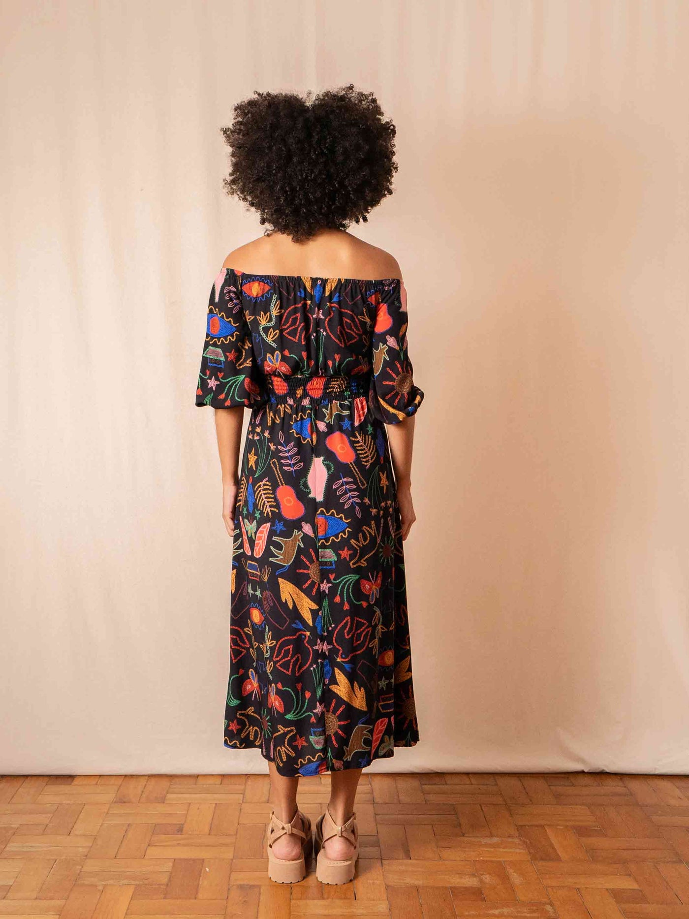 VESTIDO MANUELA LONGUETE | LINHAS DE VIOLETA
