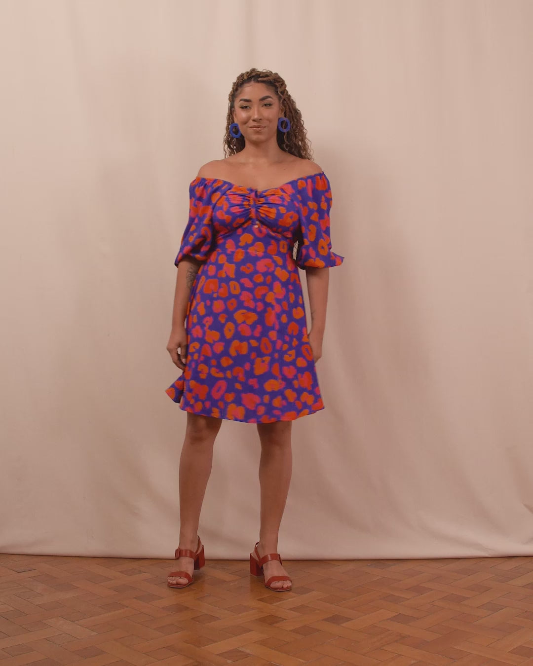 Vestido Manuela curto | Oncinha Azul