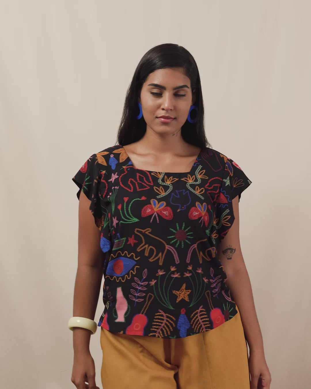BLUSA JULIA | LINHAS DE VIOLETA