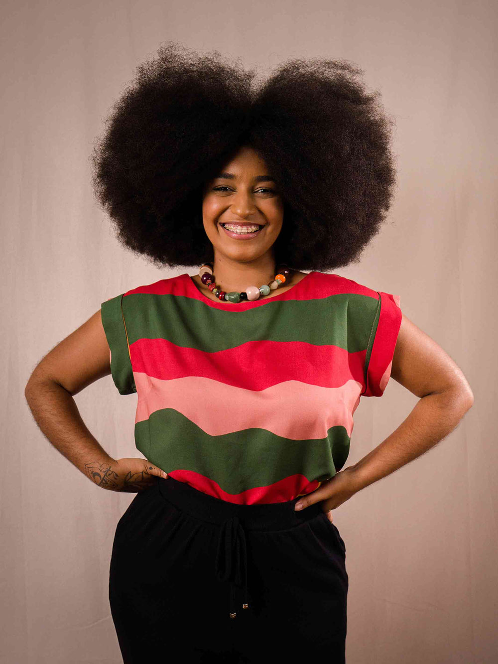 blusa estampada feminina duas design moda autoral