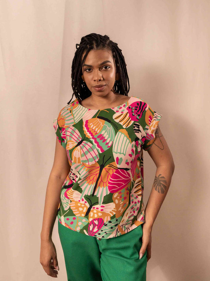 BLUSA CANOA | BORBOLETAS