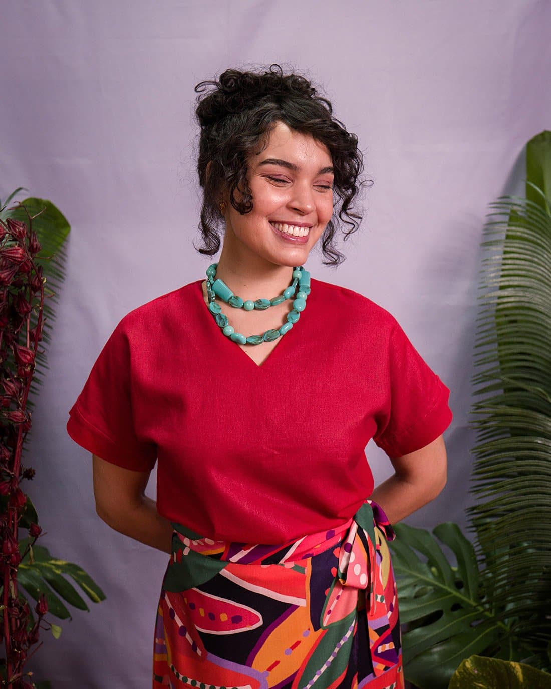 Blusa Niobe | Linho Vermelho
