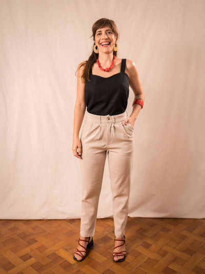 Calça Cenoura | Linho