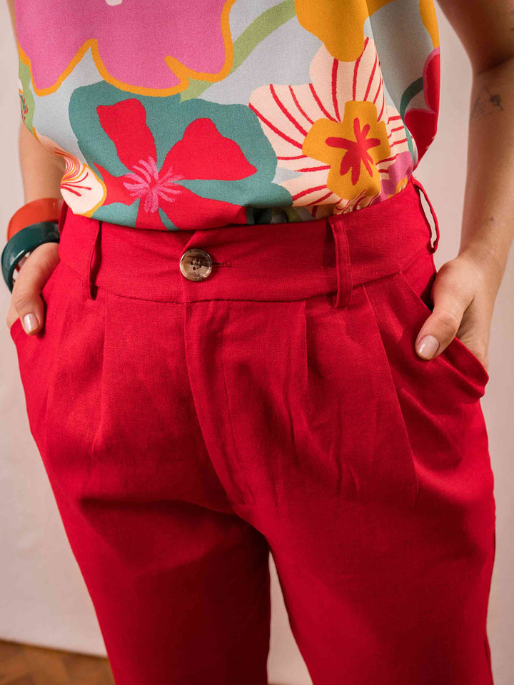 Calça Cenoura | Linho