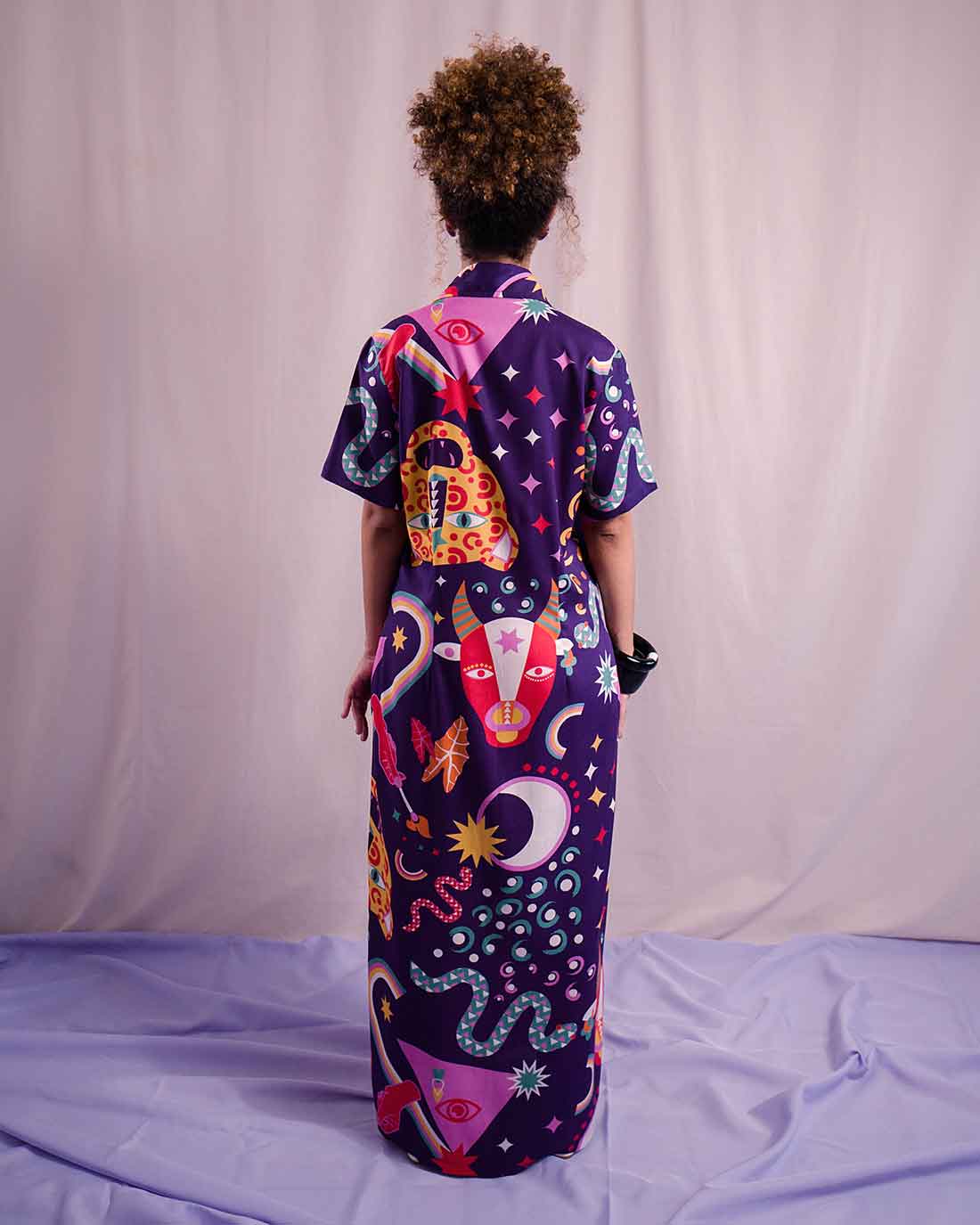 chemise estampado duas design costas