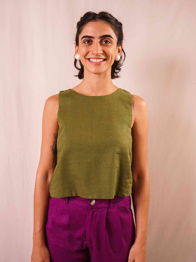 cropped_regata_linho_verde-oliva_duas-design_moda-autoral