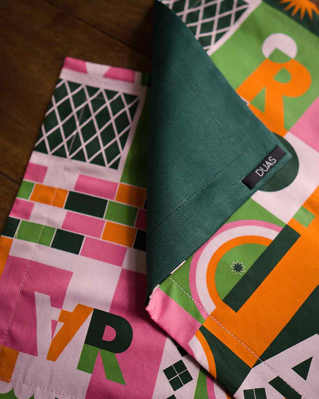 jogo americano estampado duas design / det 3