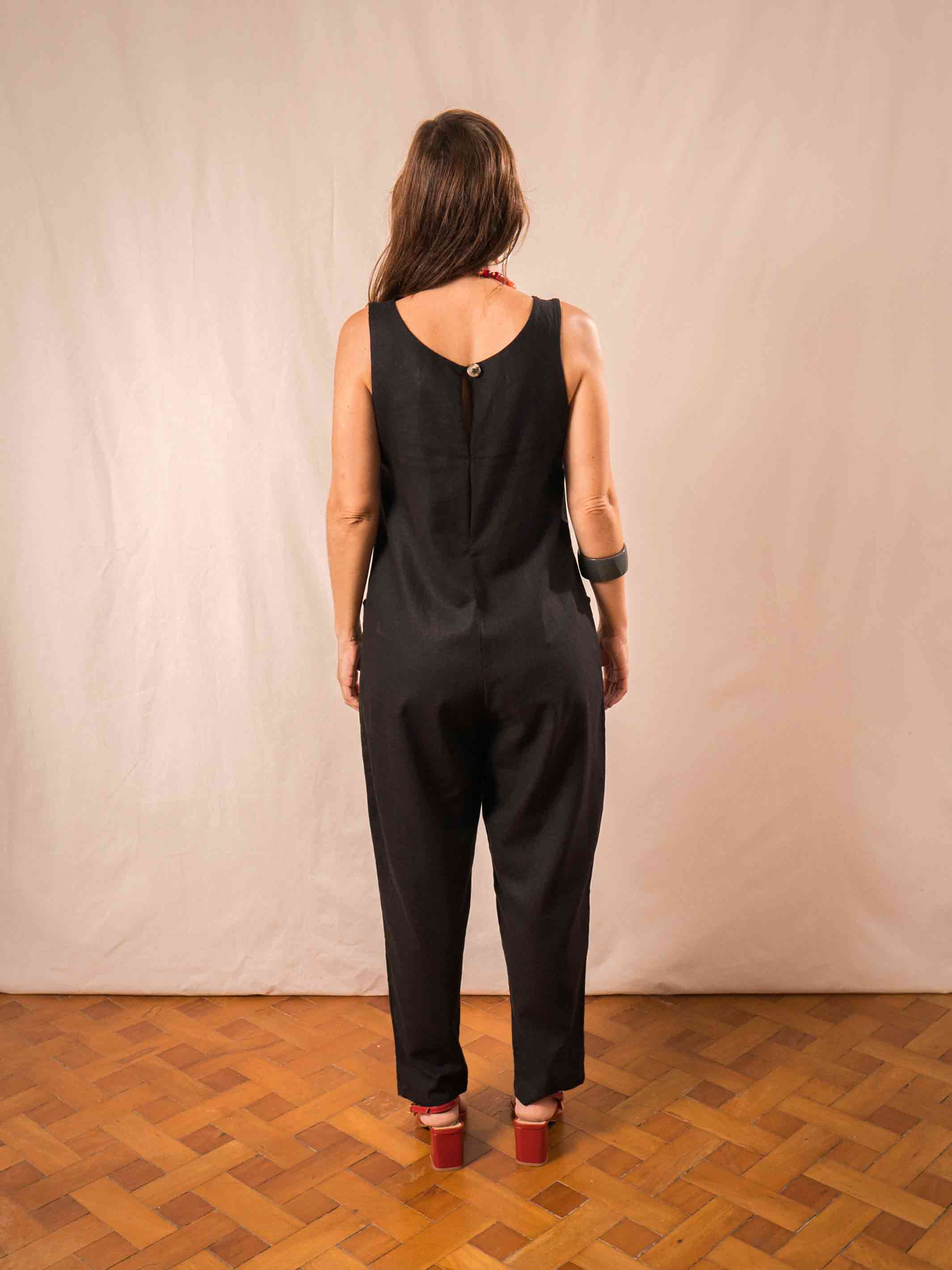 Macac o Feminino Longo Linho DUAS design